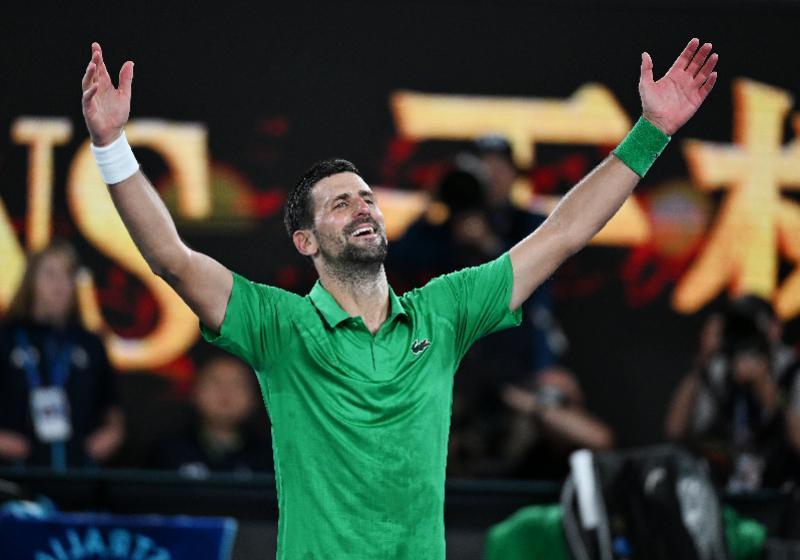 德约力克辛纳第11次晋级澳网男单决赛，将与阿尔卡拉斯争冠