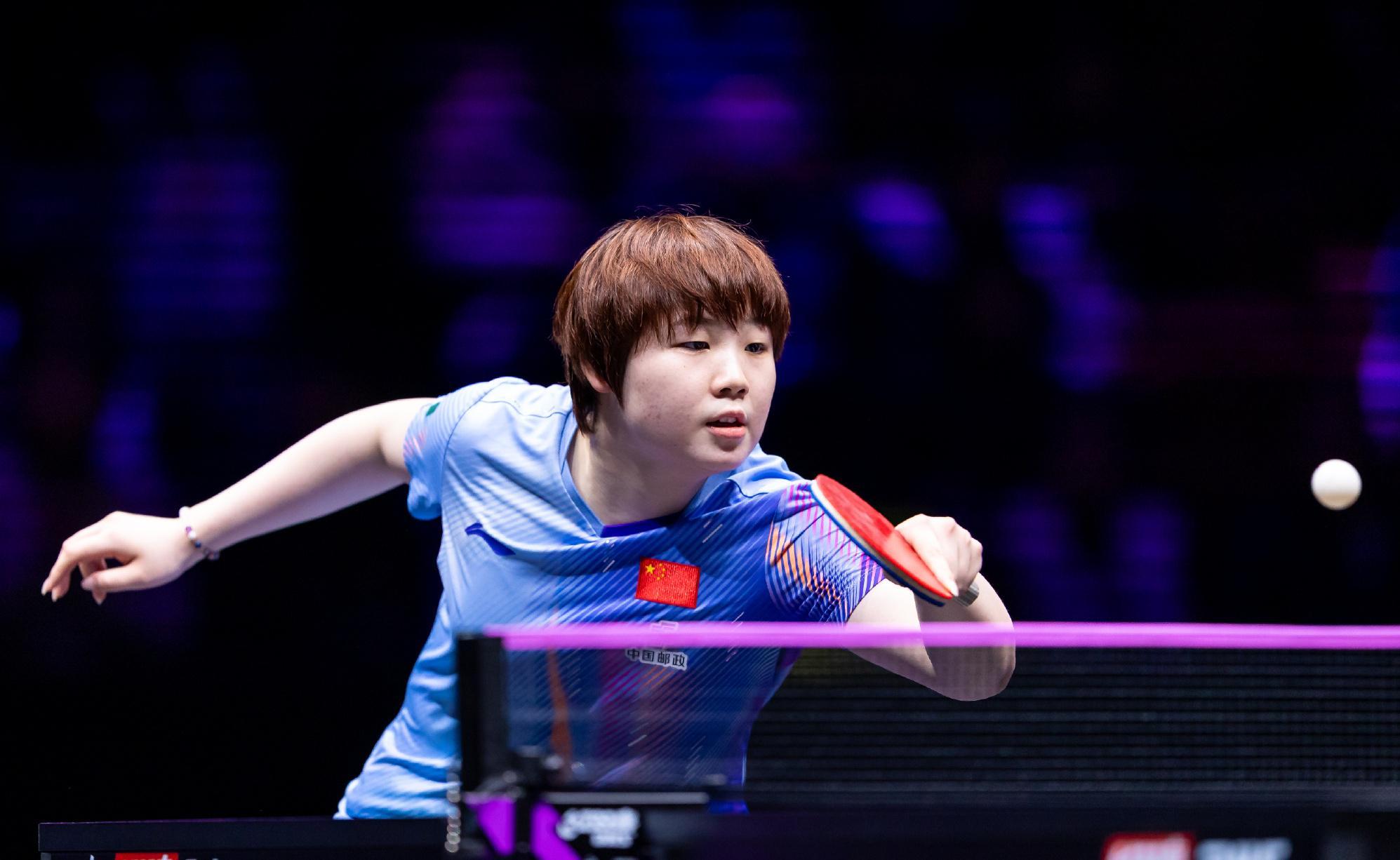 九游社区-中国女乒无缘三连冠！蒯曼3-4不敌张本美和：马琳一脸严肃